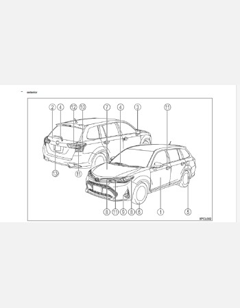toyota fielder 2017-2019 owners manual in english